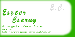 eszter cserny business card